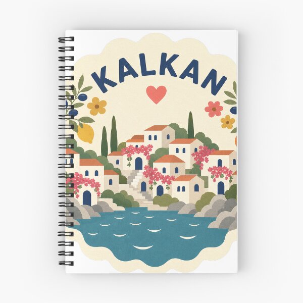 Item preview, Kalkan Turkey Travel Souvenir Modern Folk Art designed and sold by VisualArtsOasis.