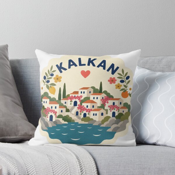 Item preview, Kalkan Turkey Travel Souvenir Modern Folk Art designed and sold by VisualArtsOasis.