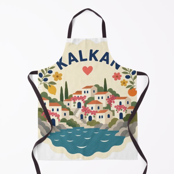 Item preview, Kalkan Turkey Travel Souvenir Modern Folk Art designed and sold by VisualArtsOasis.
