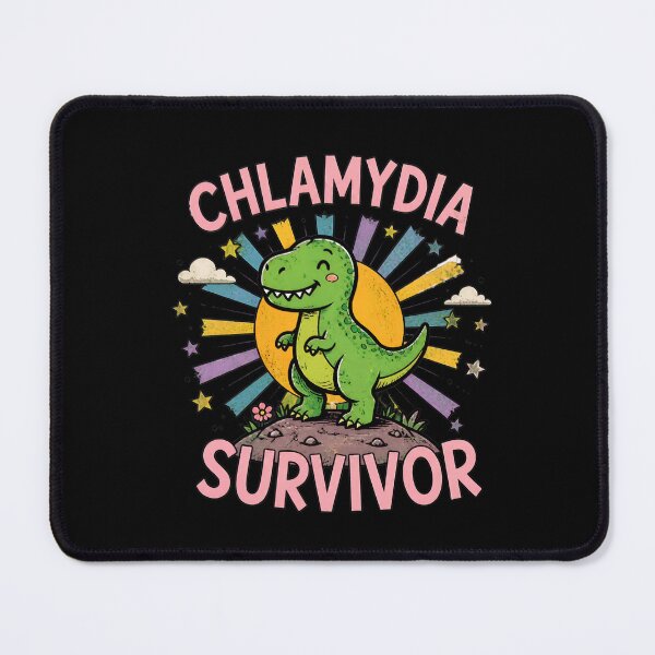 Item preview, Chlamydia Survivor Dinosaur Rainbow Cute Butterfly designed and sold by AlongTimber.
