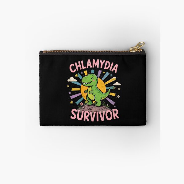 Item preview, Chlamydia Survivor Dinosaur Rainbow Cute Butterfly designed and sold by AlongTimber.
