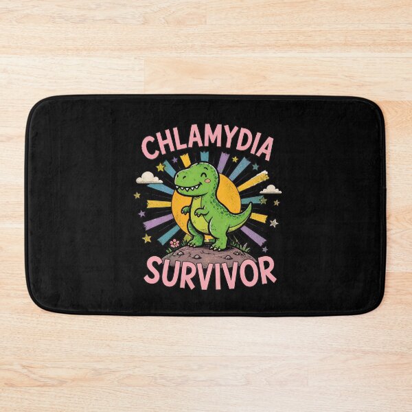Item preview, Chlamydia Survivor Dinosaur Rainbow Cute Butterfly designed and sold by AlongTimber.