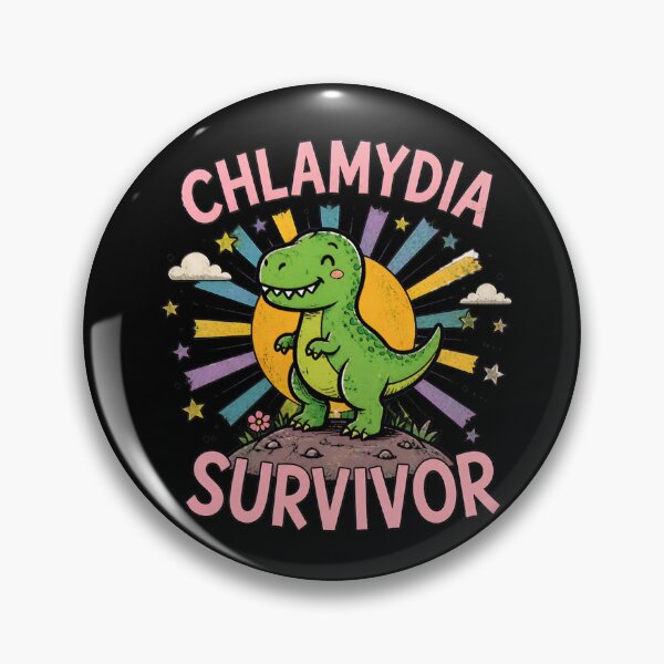 Item preview, Chlamydia Survivor Dinosaur Rainbow Cute Butterfly designed and sold by AlongTimber.