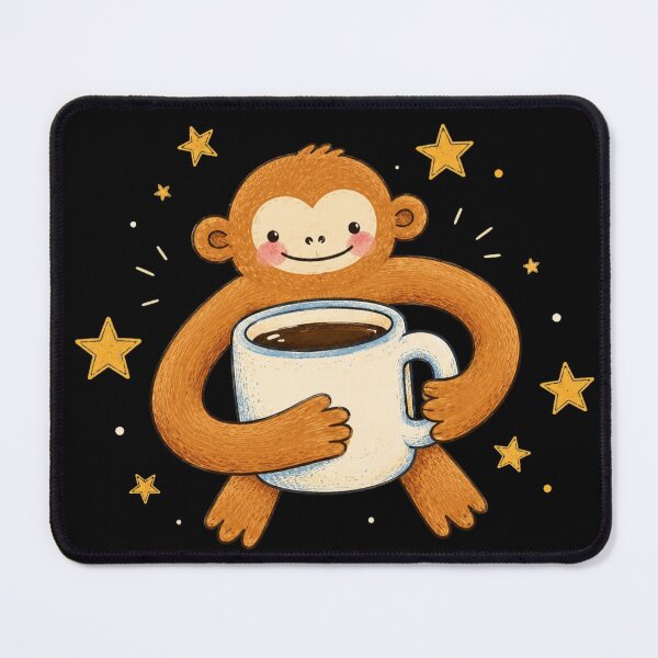 Item preview, Cute Monkey, Coffee Lover, Funny Monkey, Cozy Animal, Cute Coffee Lover Gift designed and sold by Quiajia.