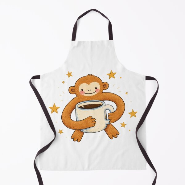 Item preview, Cute Monkey, Coffee Lover, Funny Monkey, Cozy Animal, Cute Coffee Lover Gift designed and sold by Quiajia.