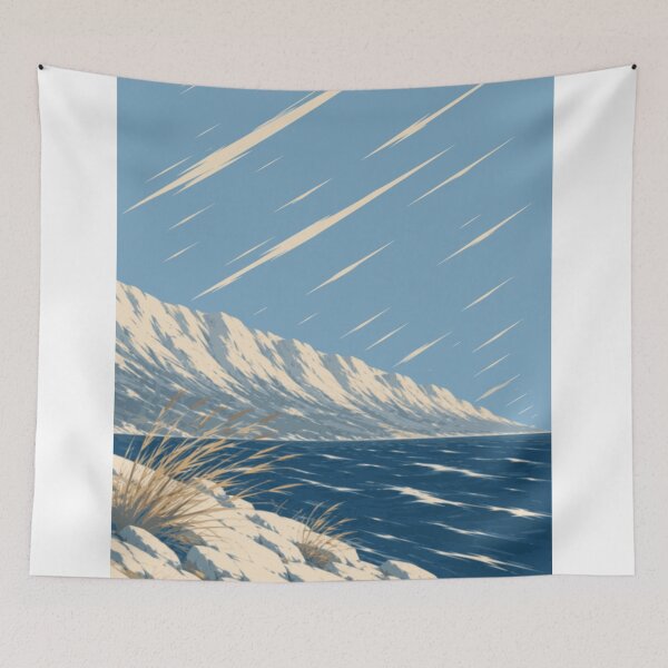 Item preview, Velebit Winds | Adriatic Minimalist Landscape designed and sold by Studio pod Burom.
