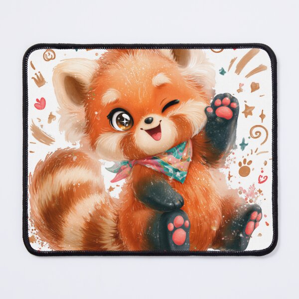 Item preview, Playful Happy Red Panda Watercolor Art designed and sold by Sunisa_BW.