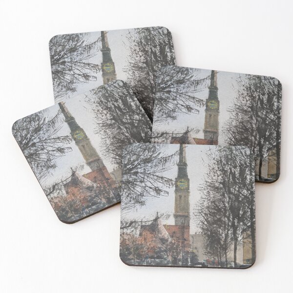 Item preview, Zurich old town Watercolor Switzerland designed and sold by SlavaArt.