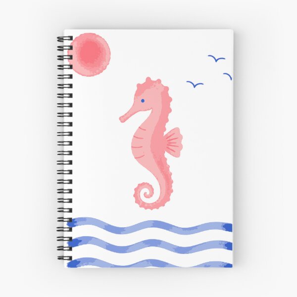 Item preview, Minimalist Seahorse Print, Coastal Art, Ocean Animal Poster, Beach House Decor, Pastel Marine Illustration designed and sold by Studio pod Burom.