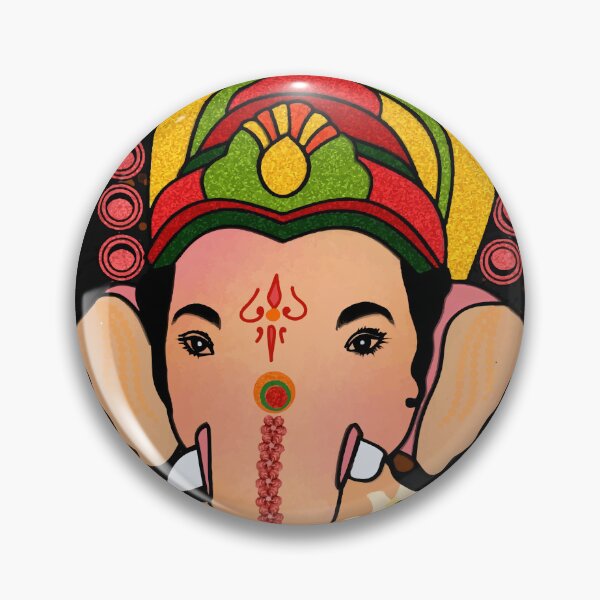 Item preview, Lord Ganesha digital art designed and sold by CanvasCharmHub.