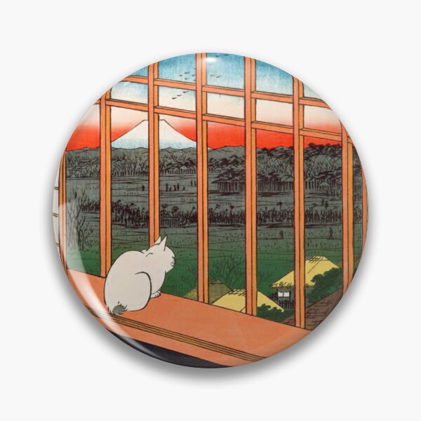 Item preview, A Cat Sitting on the Window Seat, 19th century Ando Hiroshige designed and sold by Blue  Robin.