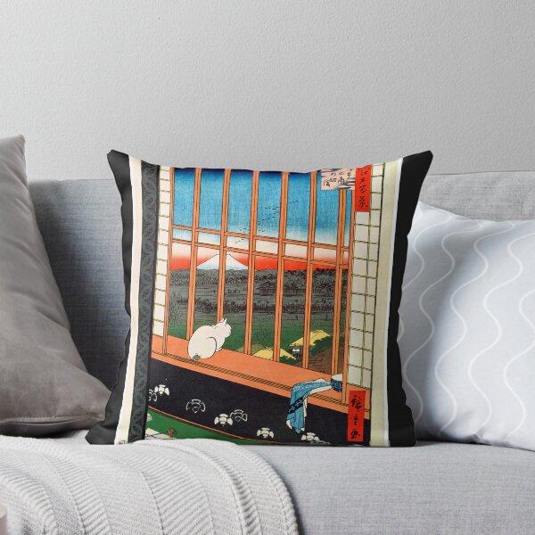 Item preview, A Cat Sitting on the Window Seat, 19th century Ando Hiroshige designed and sold by Blue  Robin.