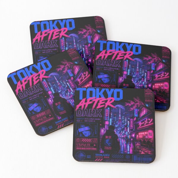 Item preview, Tokyo After Dark | Neon Cityscape Japanese Streetwear T-Shirt designed and sold by rushaib.