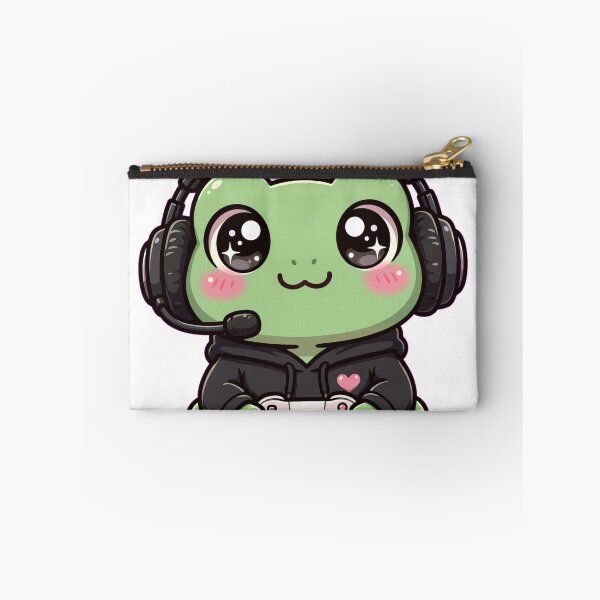 Item preview, Cute Frog Gamer With Headset - Kawaii Lo-Fi Frog - Cozy Gaming Frog designed and sold by Petringo.