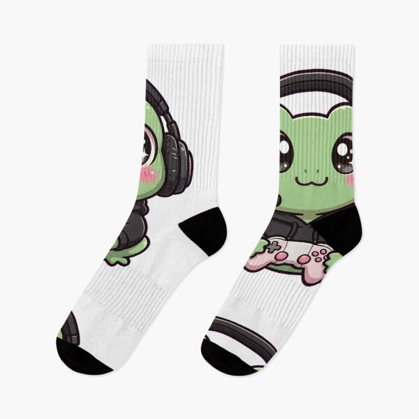 Item preview, Cute Frog Gamer With Headset - Kawaii Lo-Fi Frog - Cozy Gaming Frog designed and sold by Petringo.