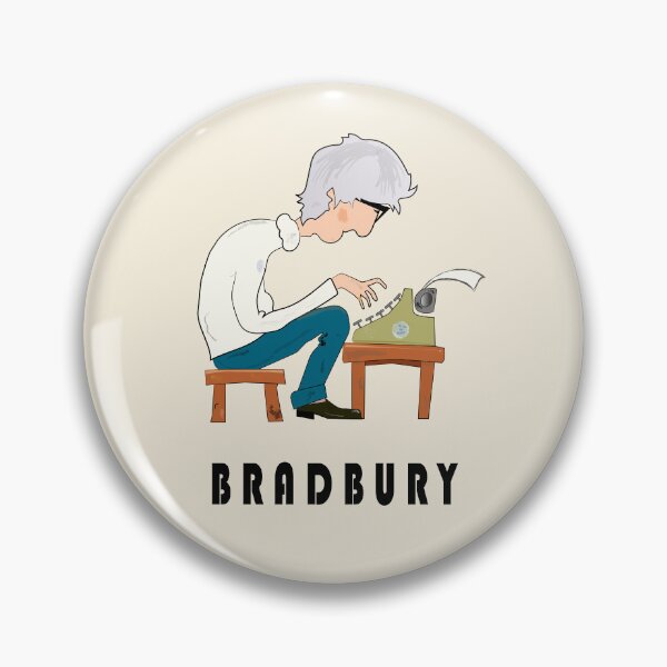 Item preview, Ray Bradbury – Writer at the Typewriter | Literary & Sci-Fi Design designed and sold by FULLER FACTORY.