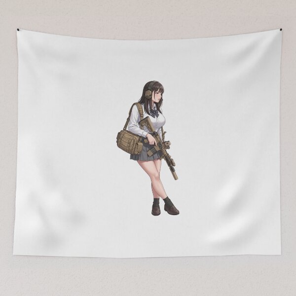 Item preview, Tactical School Girl - Anime Special Ops designed and sold by RAWLIFEGRAPHIC.