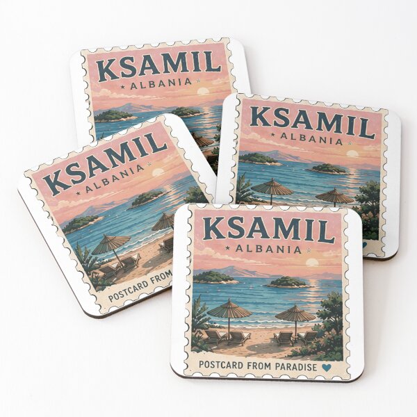 Item preview, Ksamil Stamp designed and sold by yunamaliskova.