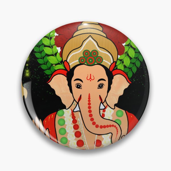 Item preview, Lord Ganesha digital art designed and sold by CanvasCharmHub.