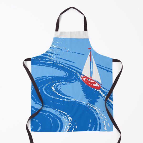 Item preview, Sailboat Waves Print designed and sold by Studio pod Burom.