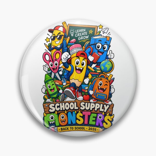 Item preview, School Supply Monsters – Cute Back to School Design for Kids designed and sold by karamram.