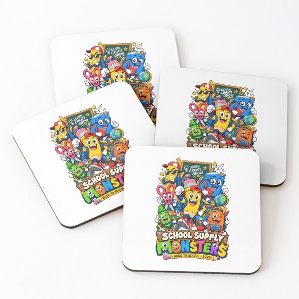 Item preview, School Supply Monsters – Cute Back to School Design for Kids designed and sold by karamram.
