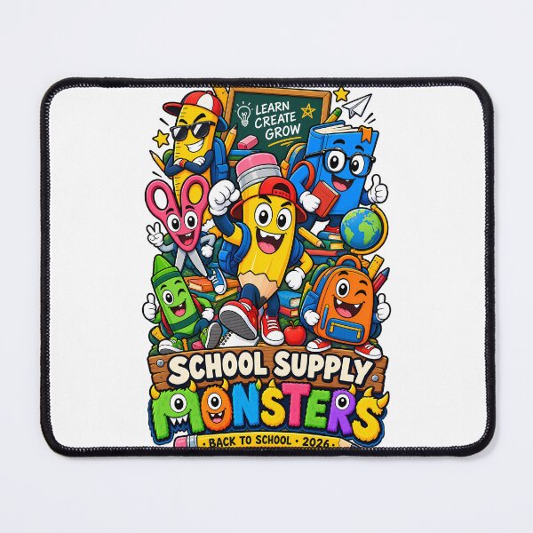 Item preview, School Supply Monsters – Cute Back to School Design for Kids designed and sold by karamram.