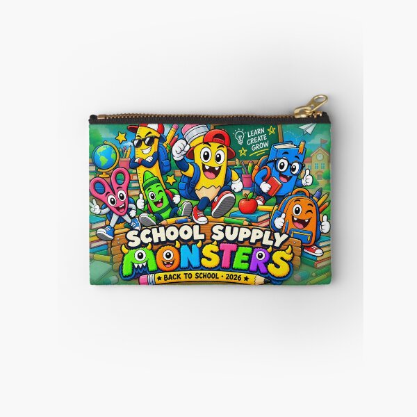 Item preview, School Supply Monsters – Cute Back to School Design for Kids designed and sold by karamram.