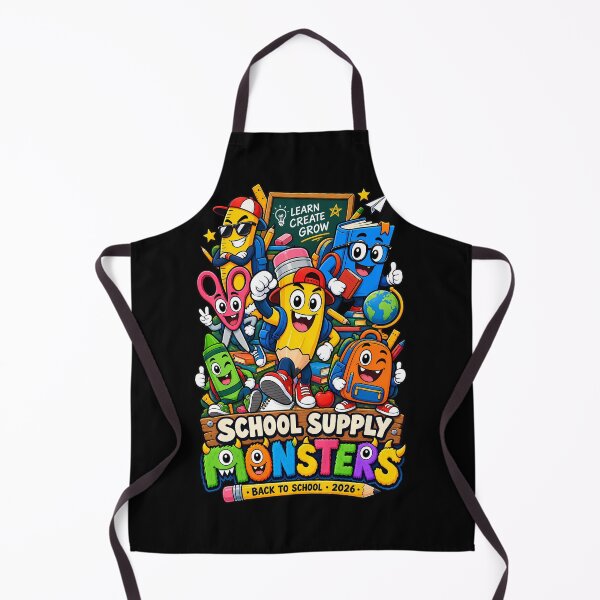 Item preview, School Supply Monsters – Cute Back to School Design for Kids designed and sold by karamram.