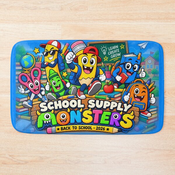 Item preview, School Supply Monsters – Cute Back to School Design for Kids designed and sold by karamram.