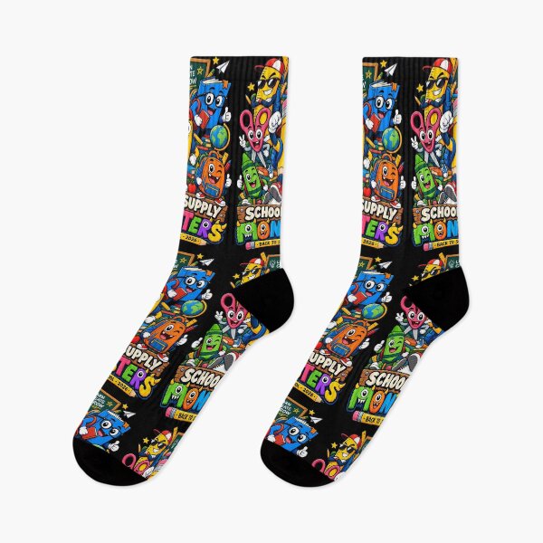 Item preview, School Supply Monsters – Cute Back to School Design for Kids designed and sold by karamram.