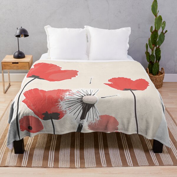 Item preview, Red Poppies Floral Art Print designed and sold by Studio pod Burom.