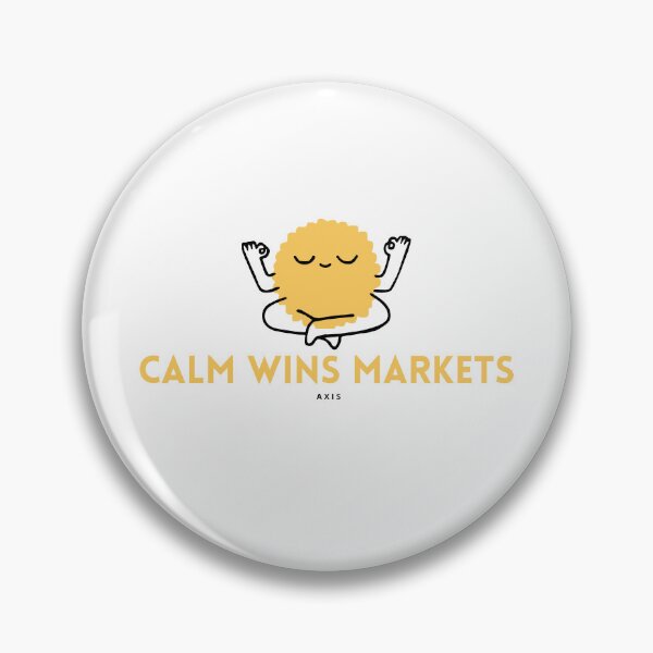 Item preview, Calm Wins Markets – Trading Mindset Typography Design for Traders, Investors & Day Traders designed and sold by AXIS-EQUILIBRIO.
