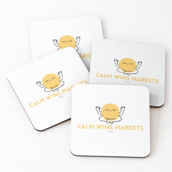 Item preview, Calm Wins Markets – Trading Mindset Typography Design for Traders, Investors & Day Traders designed and sold by AXIS-EQUILIBRIO.