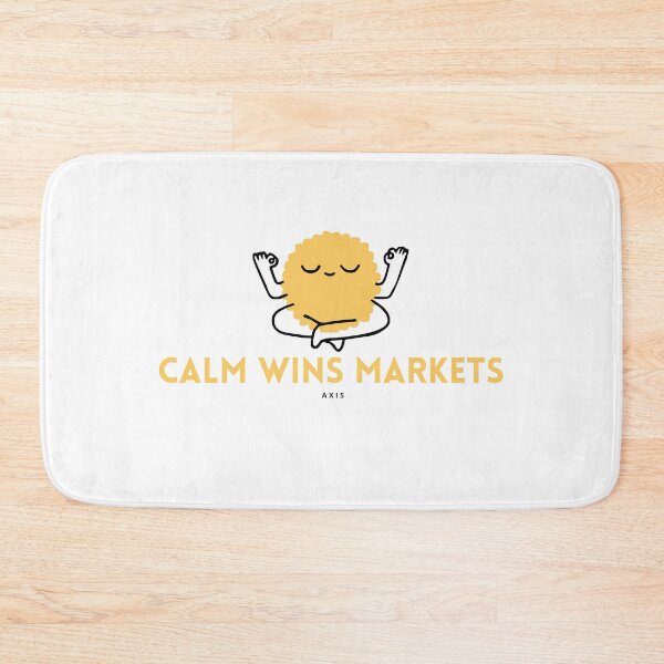 Item preview, Calm Wins Markets – Trading Mindset Typography Design for Traders, Investors & Day Traders designed and sold by AXIS-EQUILIBRIO.