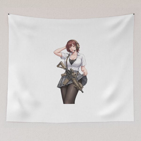 Item preview, Tactical School Girl - Anime Special Ops designed and sold by RAWLIFEGRAPHIC.
