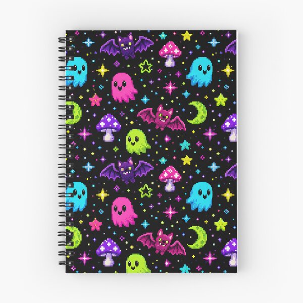 Item preview, Retro Pixel Art Cosmic Ghost Pattern designed and sold by Thai Vibe Studio.