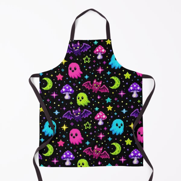 Item preview, Retro Pixel Art Cosmic Ghost Pattern designed and sold by Thai Vibe Studio.