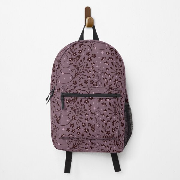 Item preview, Dark Purple Flower Pattern with Stars designed and sold by Kozee.