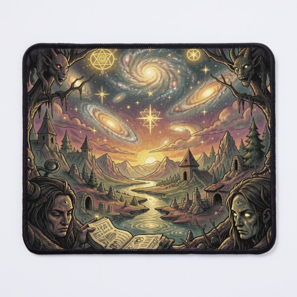 Item preview, Psychedelic Fantasy Journey – Cosmic Light & Mystic Symbols designed and sold by FotoworldEdel.