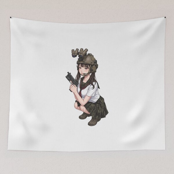Item preview, Tactical School Girl - Anime Special Ops designed and sold by RAWLIFEGRAPHIC.
