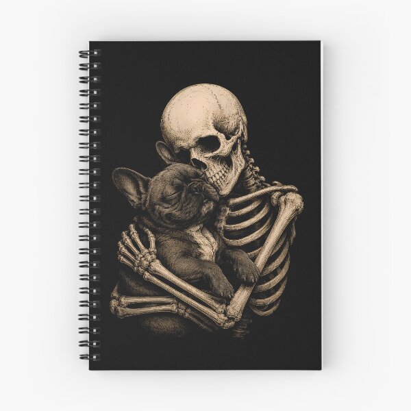 Item preview, Skeleton and French Bulldog Embrace Design Halloween designed and sold by rafaeltto.