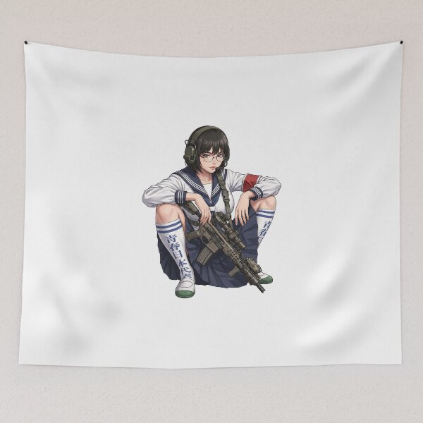 Item preview, Tactical School Girl - Anime Special Ops designed and sold by RAWLIFEGRAPHIC.