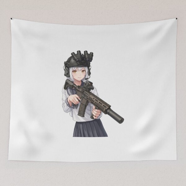 Item preview, Tactical School Girl - Anime Special Ops designed and sold by RAWLIFEGRAPHIC.