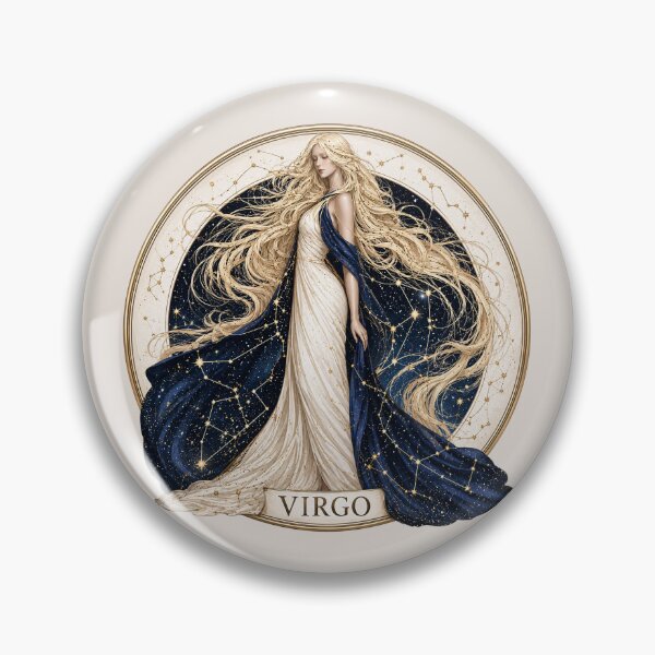 Item preview, Virgo Zodiac Goddess Celestial Astrology Art PNG designed and sold by MythicMood.