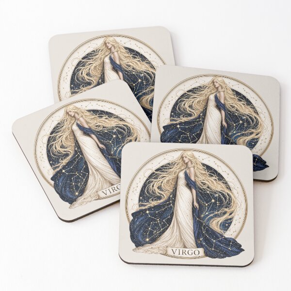 Item preview, Virgo Zodiac Goddess Celestial Astrology Art PNG designed and sold by MythicMood.
