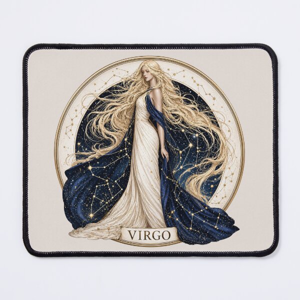 Item preview, Virgo Zodiac Goddess Celestial Astrology Art PNG designed and sold by MythicMood.