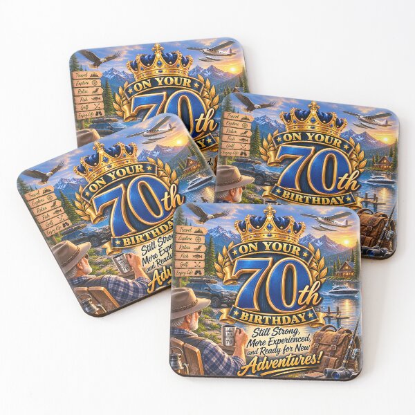 Item preview, 70th Birthday – Still Strong, Experienced and Ready for New Adventures designed and sold by Clothes With Smiling Animals Walt Gral.