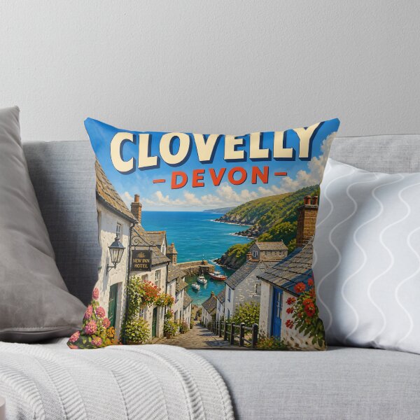 Item preview, Clovelly, Devon - Scenic Travel Destinations designed and sold by LSVart.