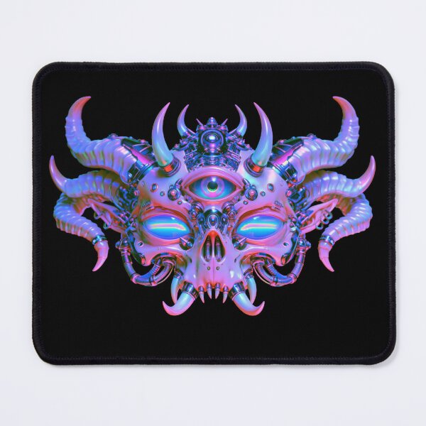 Item preview, Futuristic cyberpunk skull digital art designed and sold by folskullyz.